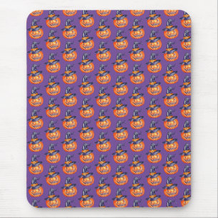 Spooky lächelnd Halloween Kürbis Tank Oben Mousepad