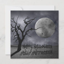 Spooky Landschaft Halloween Einladung