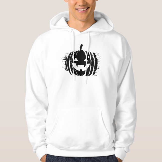 Spooky Laughing Pumpkin Head | Halloween Hoodie (Vorderseite)