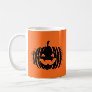 Spooky Laughing Pumpkin Head Halloween Kaffeetasse