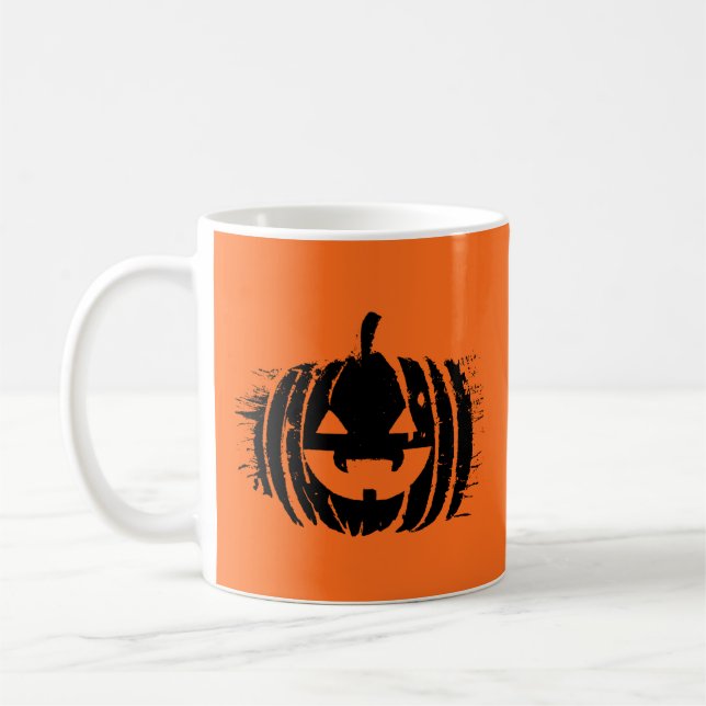 Spooky Laughing Pumpkin Head | Halloween Kaffeetasse (Links)