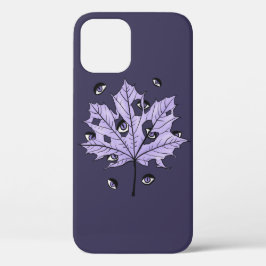 Spooky Leaf Eyes Lila Gotische Kunst Case-Mate iPhone Hülle