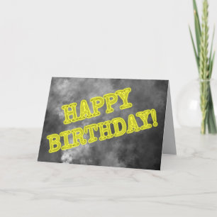 Spooky leuchtende Aura sieht "GLÜCKLICH GEBURTSTAG Karte