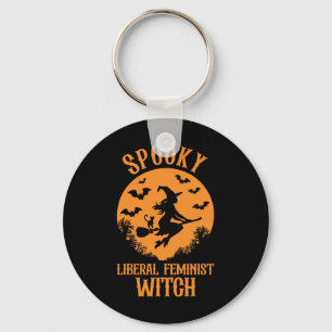 Spooky Liberist Hexe Feminist Vintag Hal Schlüsselanhänger