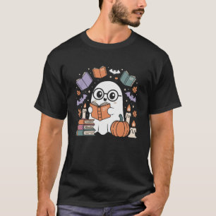 Spooky Librarian Ghost Kostüm für Buchliebhaber Mä T-Shirt