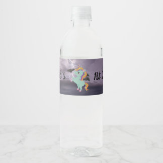 Spooky Lightning Unicorn Food and Beverage Label