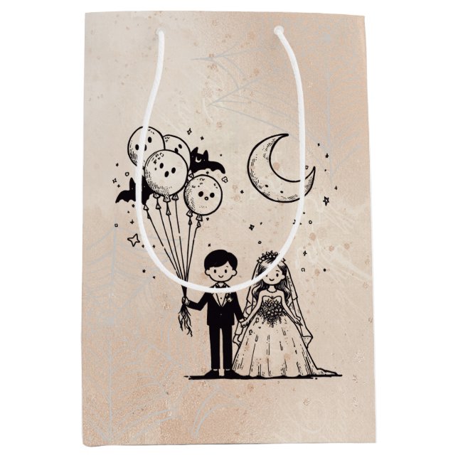 Spooky Little Couple Mittlere Geschenktüte (Vorderseite)