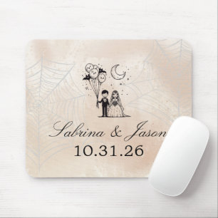 Spooky Little Couple Mousepad