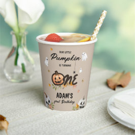 Spooky Little Pumpkin First Birthday Pappbecher