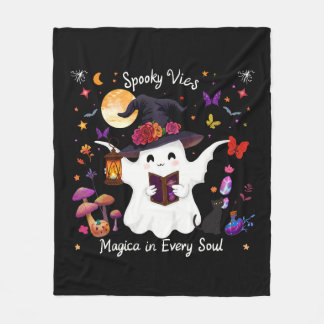 Spooky Magic & Whimsical Night Design Fleecedecke