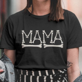 Spooky Mama Bones Funny Halloween T-Shirt