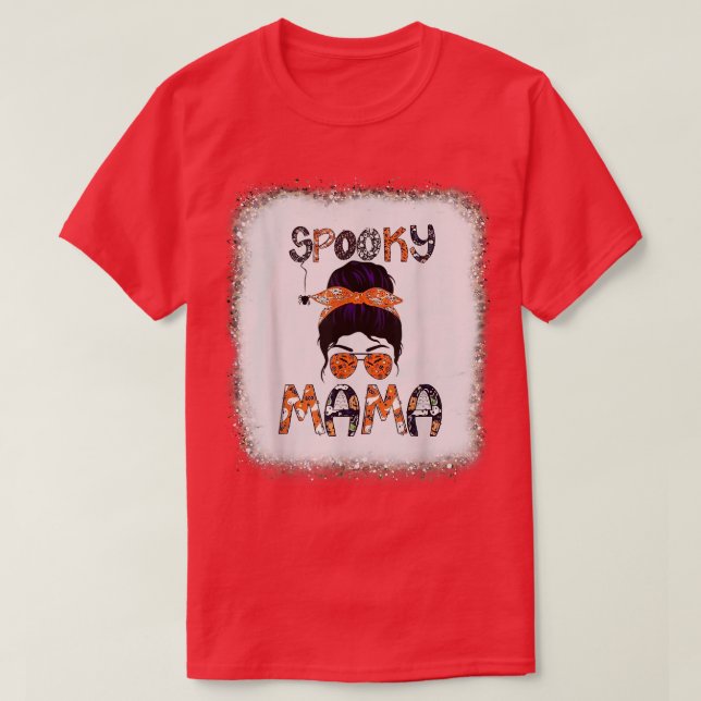 Spooky Mama, Boy Girl Party Beängstigender Horror  T-Shirt (Design vorne)