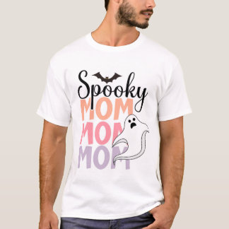 Spooky Mama Halloween Design T-Shirt