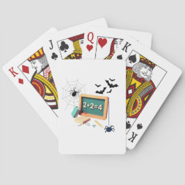 Spooky Math Teacher Spielkarten