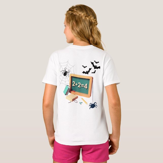 Spooky Math Teacher T-Shirt (Schwarz voll)