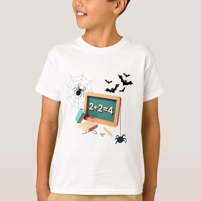 Spooky Mathematik Lehrer T-Shirt (Vorderseite)