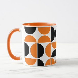 Spooky Mid Century Holiday Tiles Tasse
