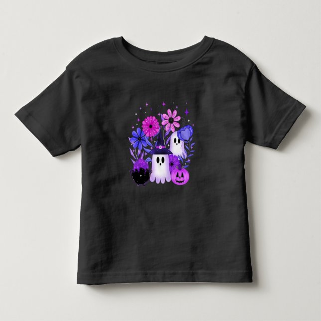 Spooky Midnight Garden Kleinkind T-shirt (Vorderseite)
