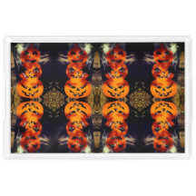 Spooky Mirrored Jack-O-Lanterns Akrylbahn