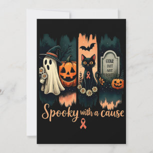 Spooky mit einer Ursache - Halloween und rosa Band Einladung