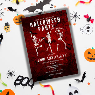 Spooky Modern Gothic Adult Halloween Kostüm Party Einladung