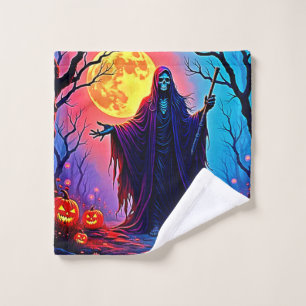 Spooky Moon Death's Call Design Badhandtuch Set