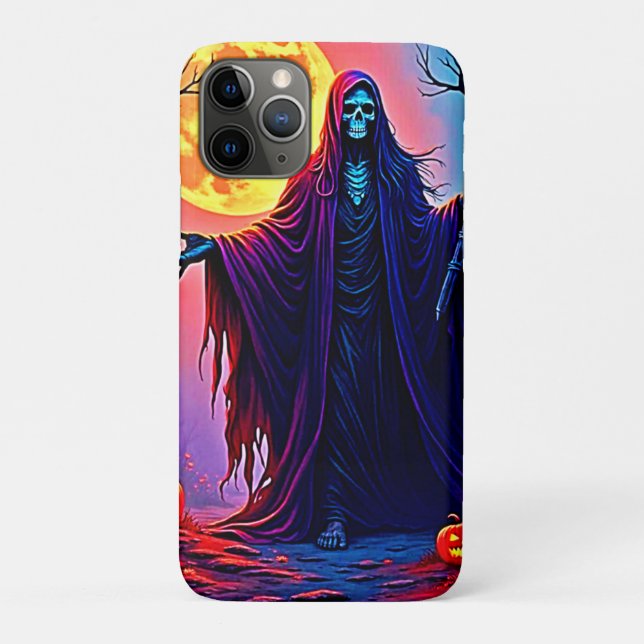Spooky Moon Death's Call Design Case-Mate iPhone Hülle (Rückseite)