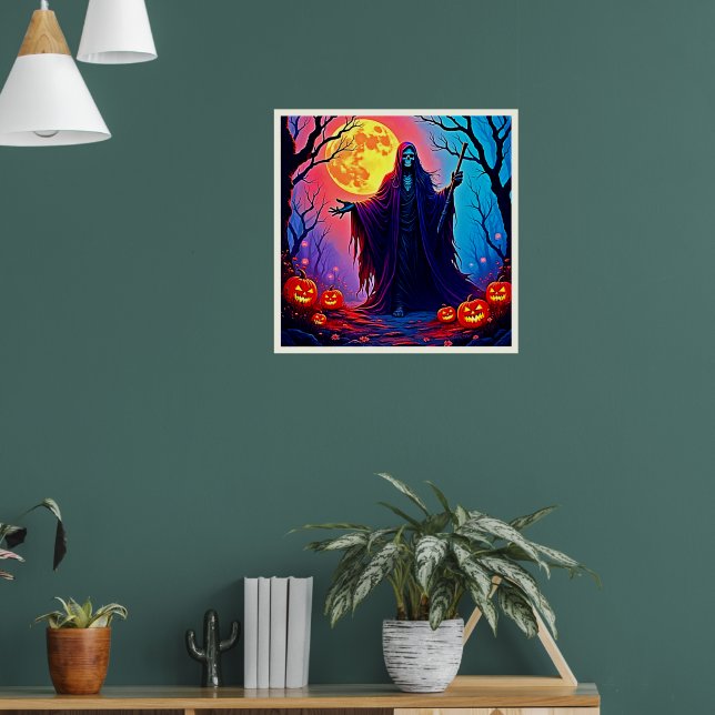 Spooky Moon Death's Call Design Poster (Wohnzimmer 1)