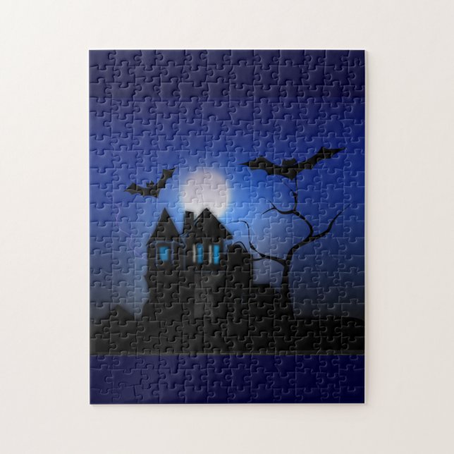 Spooky Moonlit Spuk House Puzzle (Vertikal)