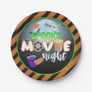Spooky Movie Night Plate Pappteller