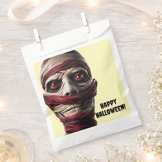 Spooky Mummy Halloween Ghoul Zombie Party Geschenktütchen (Ausgeschnitten)
