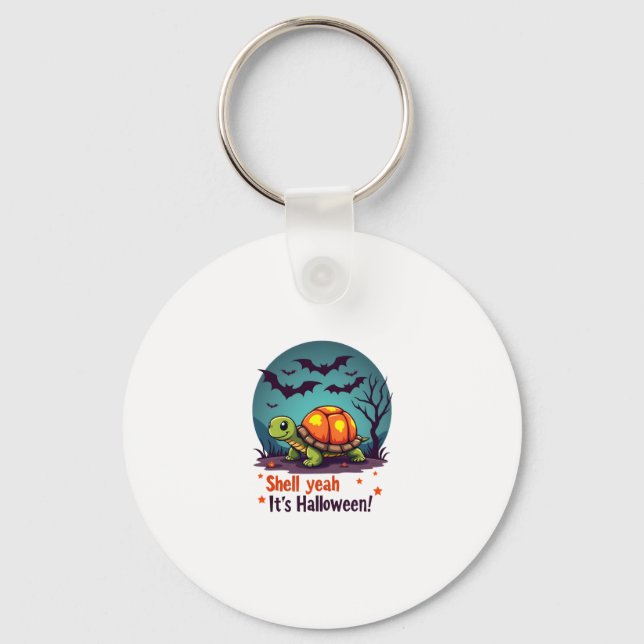 Spooky Muschel Überraschung Turtle Schlüsselanhänger (Vorderseite)