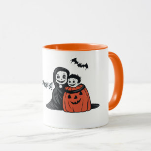 Spooky Mutter und ihr Sohn Tasse