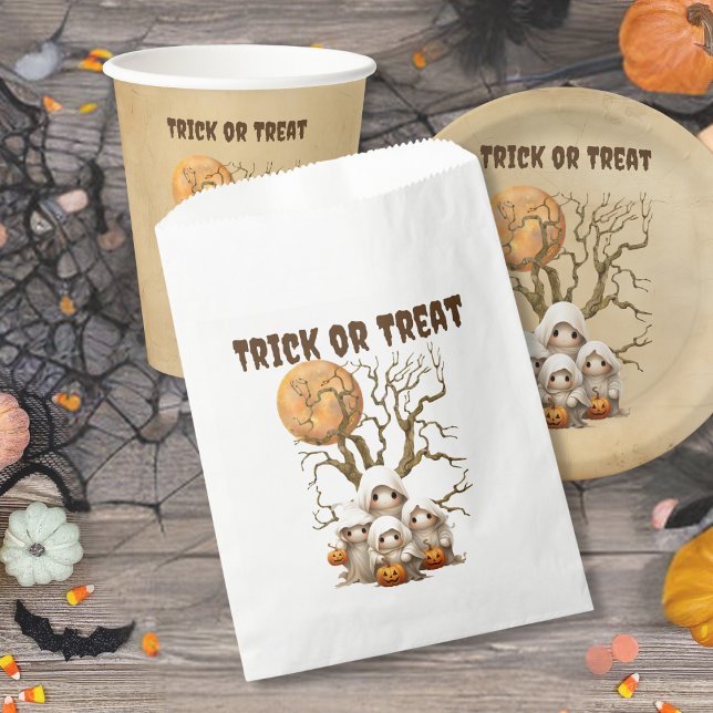 Spooky Niedlich Ghost Family Trick oder Behandlung Geschenktütchen (Von Creator hochgeladen)