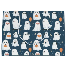 Spooky Niedlich Ghost Gift Bag - Halloween-Party G Große Geschenktüte