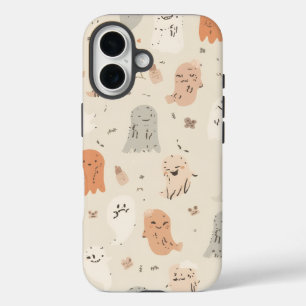 Spooky Niedlich Ghost Halloween iPhone 16 Tough Ca Hülle