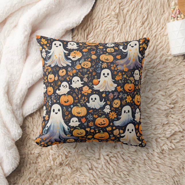 Spooky Niedlich Ghost Halloween Kissen (Decke)
