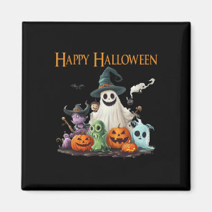 Spooky Niedlich Ghost Halloween Kostüm Happy Hallo Magnet