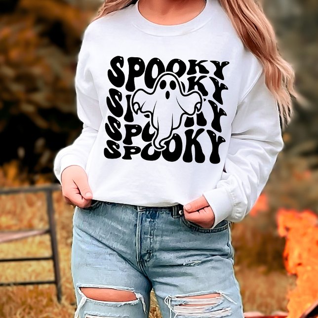 Spooky Niedlich Ghost Halloween Sweatshirt (Von Creator hochgeladen)