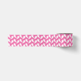 Spooky Niedlich Ghost Pattern Pink Halloween Band Satinband