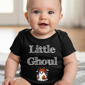 Spooky Niedlich Ghost und Pumpkin Halloween Baby Strampler