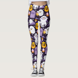 Spooky Niedlich Ghosts Halloween Leggings