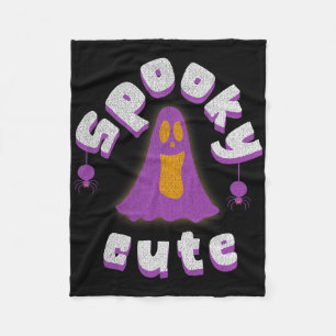 Spooky Niedlich Halloween Ghost Girls Männerfrauen Fleecedecke
