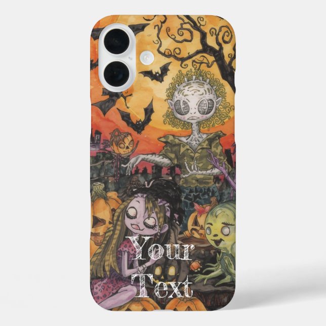 Spooky Niedlich Halloween iPhone 16 Plus Fall. Hülle (Rückseite)