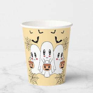 Spooky Niedlich Kawaii Cartoon Ghost Halloween-Par Pappbecher