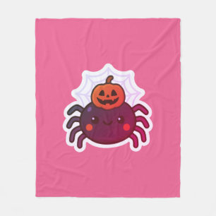 Spooky Niedlich Kawaii Halloween Spider Fleecedecke