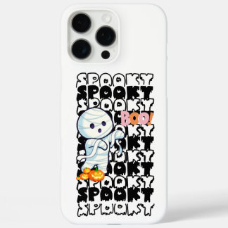 Spooky Niedlich Mummy iPhone Case - Halloween Boo