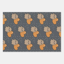 Spooky Niedliche Grid Ghost Herzmuster