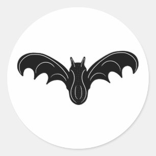 Spooky Night Bat Runder Aufkleber
