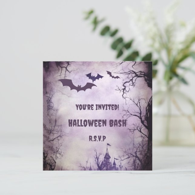 Spooky Night: Fledermäuse und Spuk HausHalloween-B (Stehend Vorderseite)